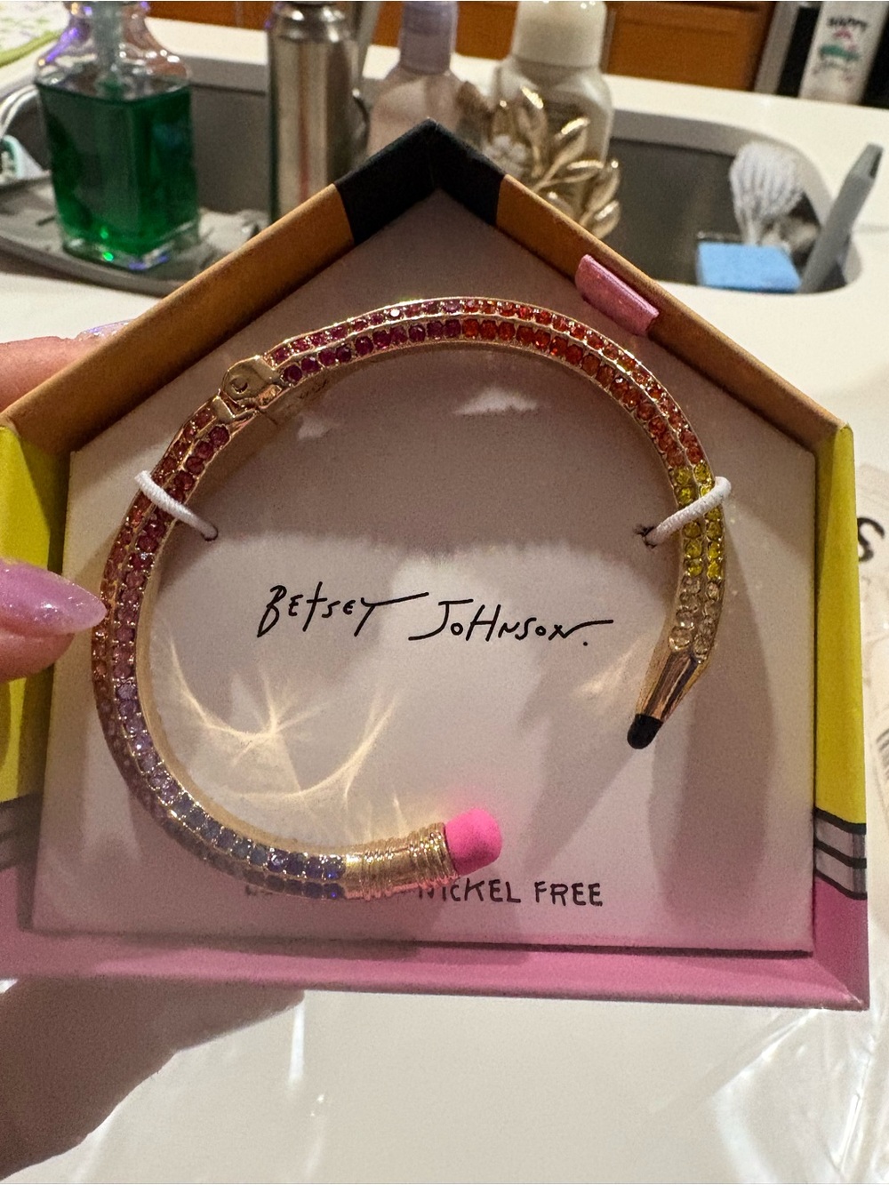 Betsey Johnson Rainbow Pencil Bracelet